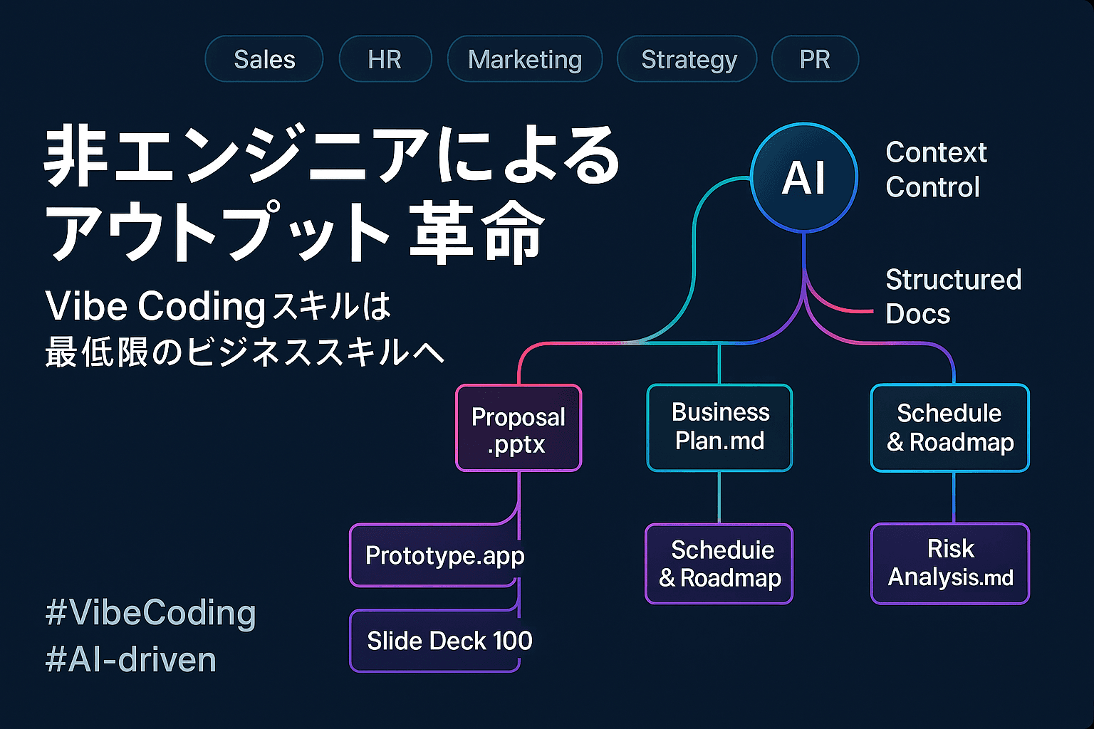 非エンジニアによるアウトプット革命 - Vibe Codingスキルは最低限のビジネススキルへ